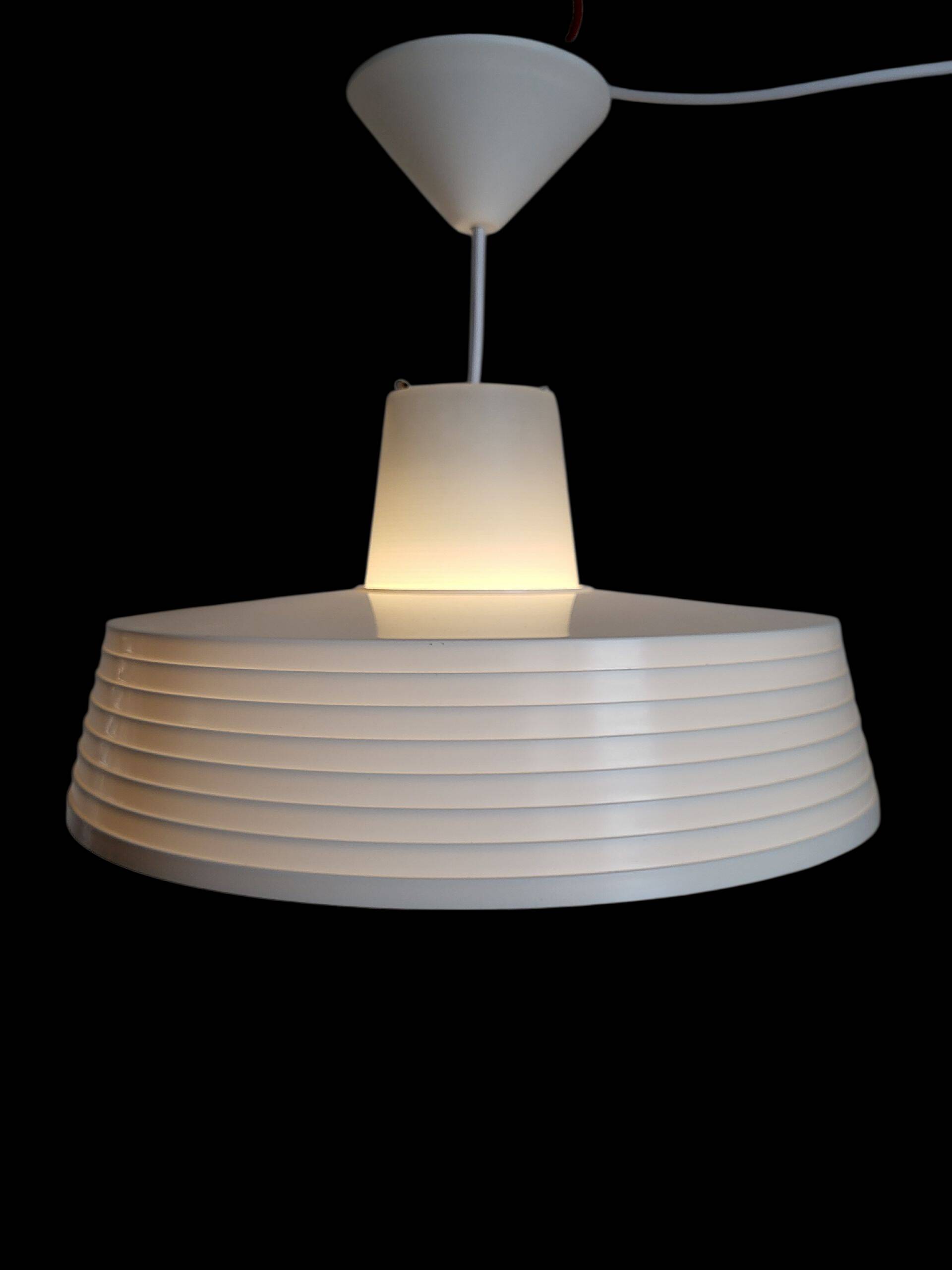 Rotaflex space age hanglamp, ufo vorm in deels geperst plastic, jaren 1960