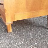 Vintage chest of drawers gilded oak 1950