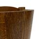 Vintage dark oak umbrella stand basket storage design 60s minimalist design