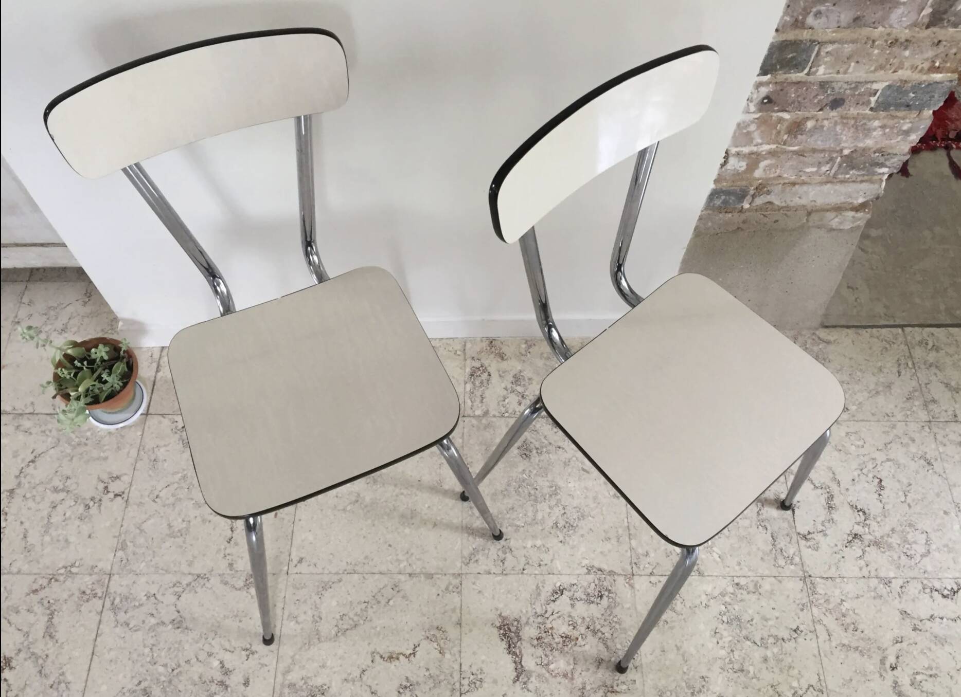 Pair of VINTAGE Formica CHAIRS