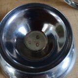 7 coupes à glace anciennes en inox