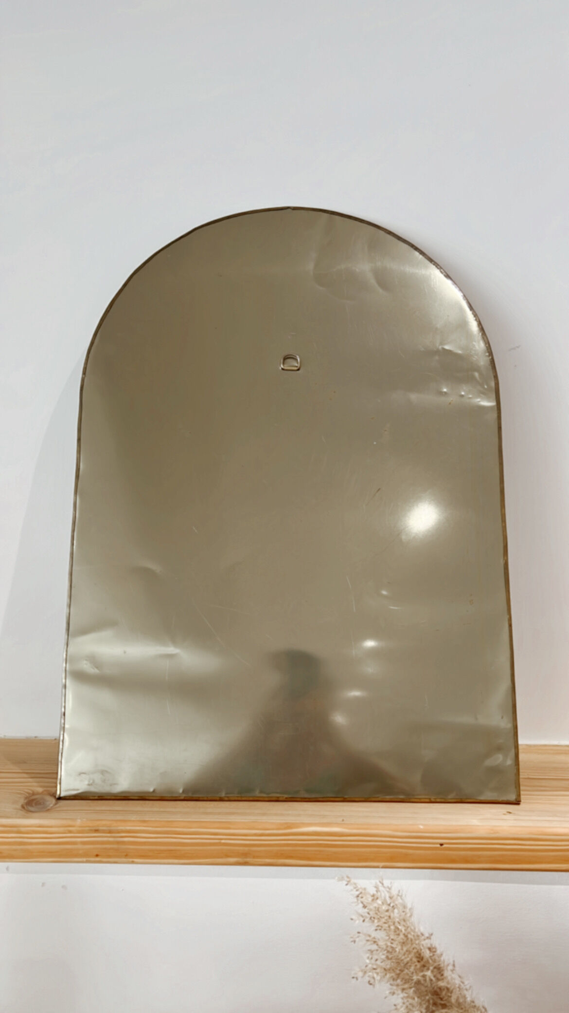 Vintage brass mirror