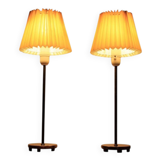 Pair of Midcentury Table /Desk Lamps Falkenbergs Belysnings, Sweden, 1970s