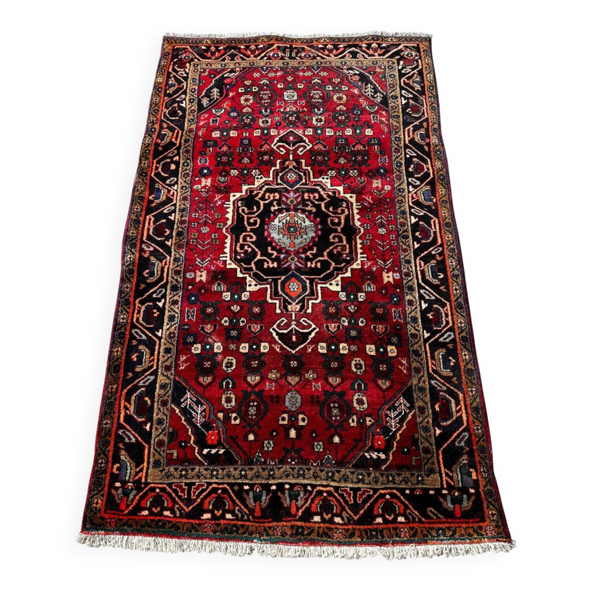 Handmade Hamadan rug 125cm x 210cm