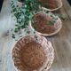 Vintage woven wicker basket