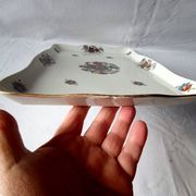 Limoges porcelain tray with floral bouquet motifs, early 20th century
