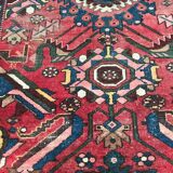 Large vintage Persian Zanjan carpet handmade