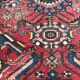 Large vintage Persian Zanjan carpet handmade