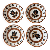 Lot assiettes creuse boch la louviere vintage 1970 modele kimono - ann