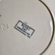 Set of 10 antique flat plates in ironstone, Royat from Sarreguemines.