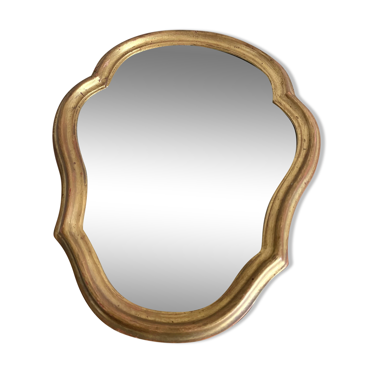 Miroir ancien doré 47 X 38 CM
