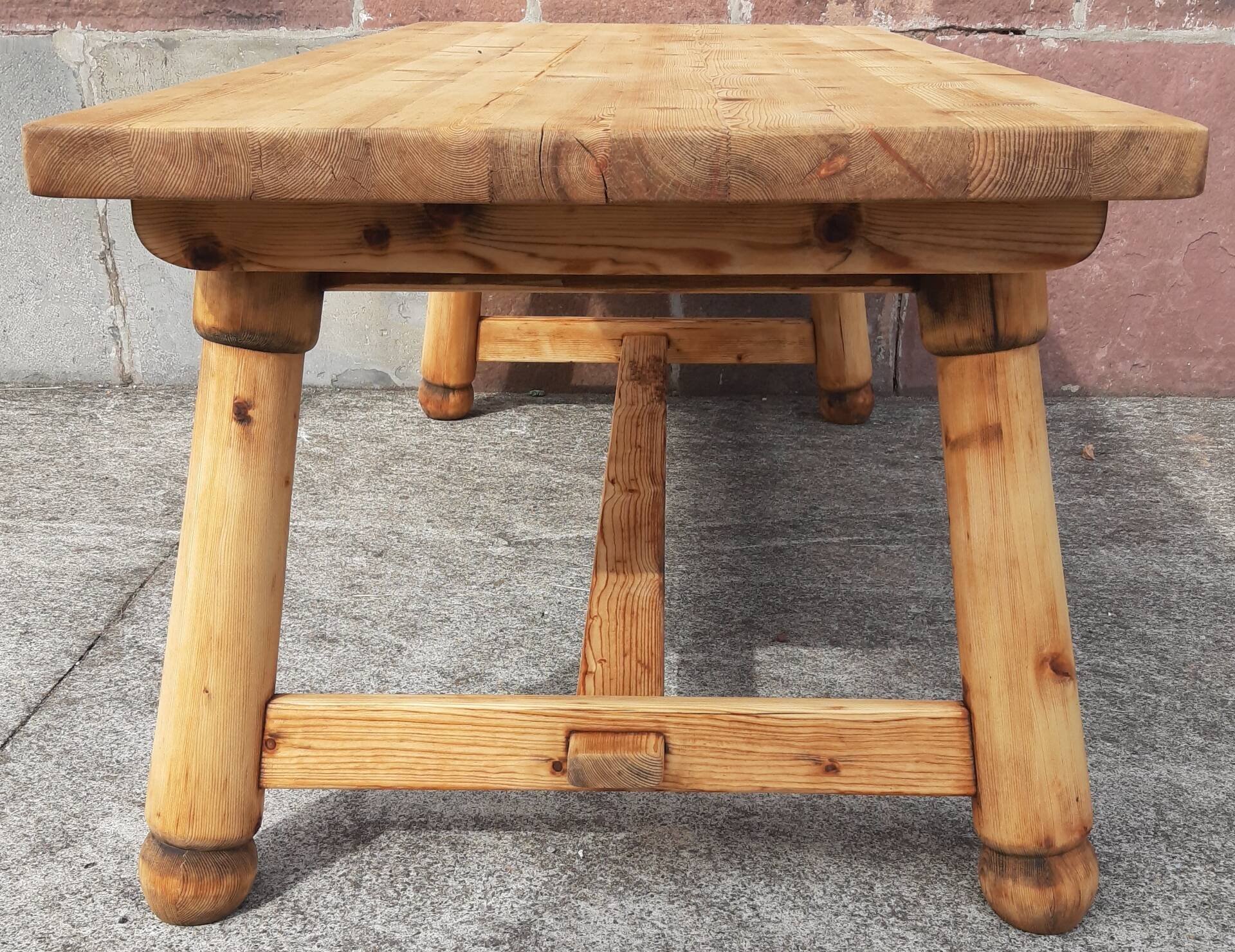 Brutalist table by Georges Robert (2 metres)