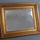 Old mirror beveled frame louis xvi style gilded stucco wood 58x48,5 cm sb