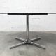 Roche Bobois oval table 1970 smoked glass chrome legs 152x117 cm