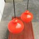 Mid-century Swedish space-age glass pendant lamp by Hans-Agne Jakobsson for Staff and Holmegaard, 1960s.
