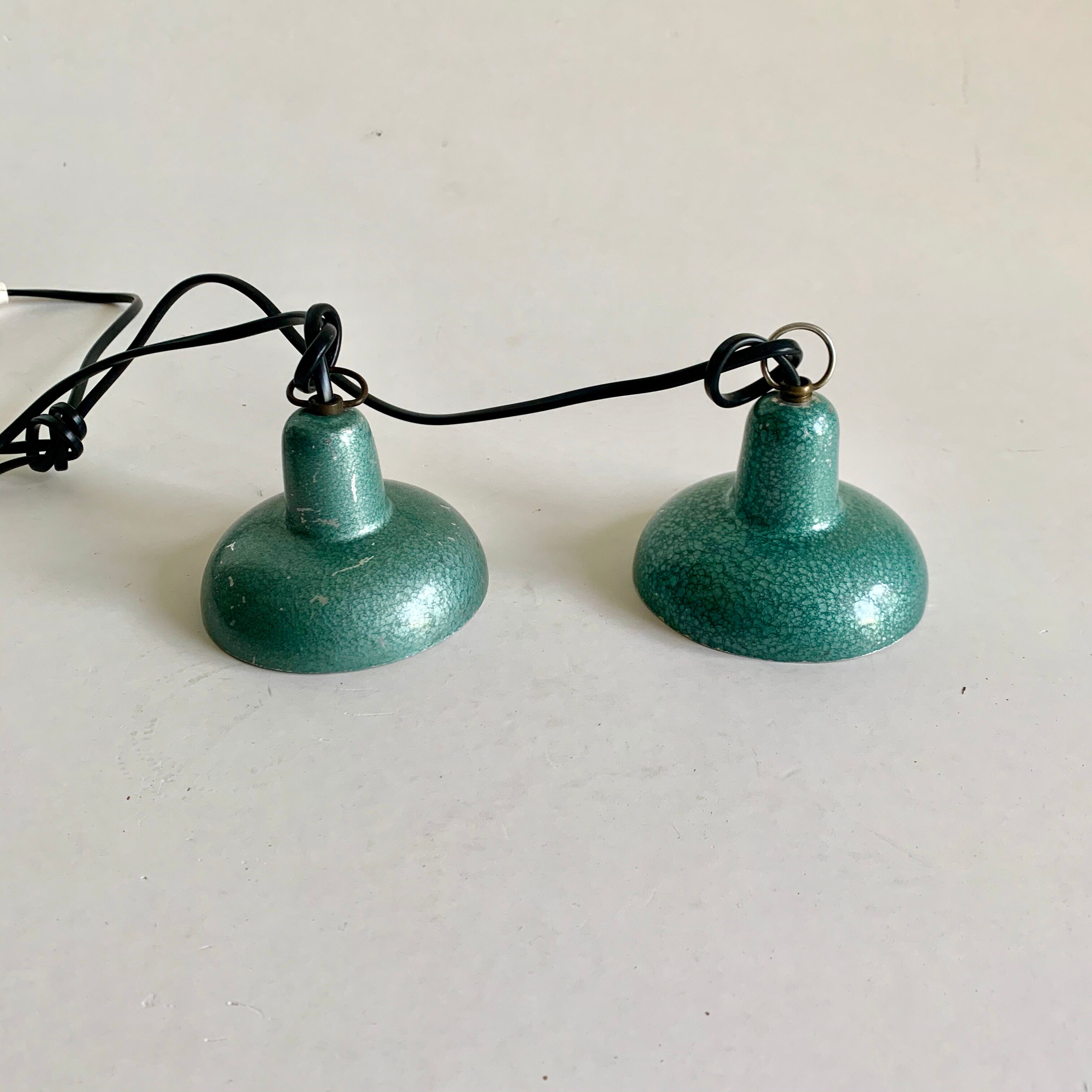 Ensemble de 2 lampes industrielle, 1950