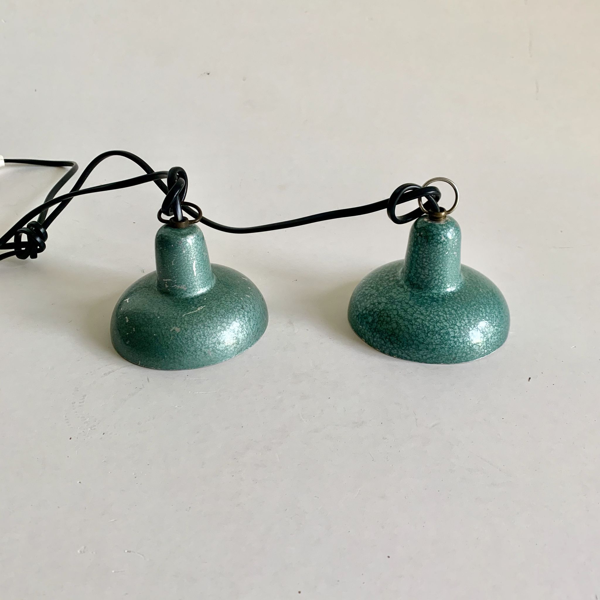 Ensemble de 2 lampes industrielle, 1950