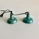 Set of 2 industriel lamps, 1950