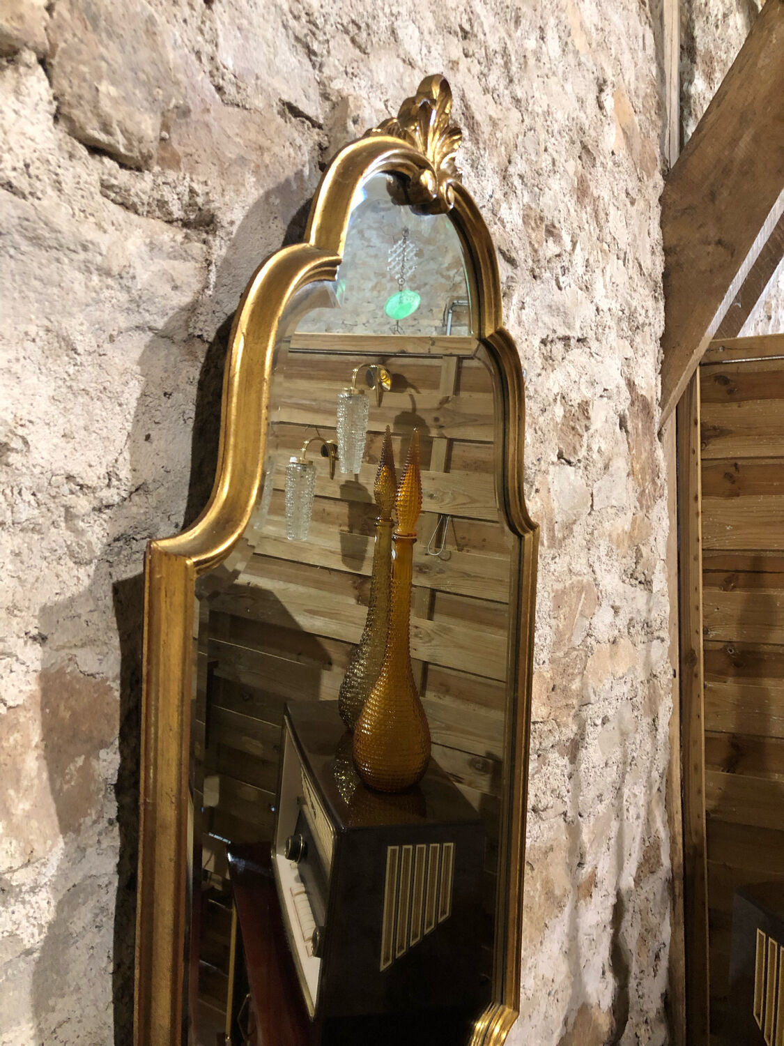 Baroque golden mirror