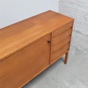Walnut 'Abstracta' sideboard by Jos De Mey for Van Den Berghe-Pauvers, 1960s