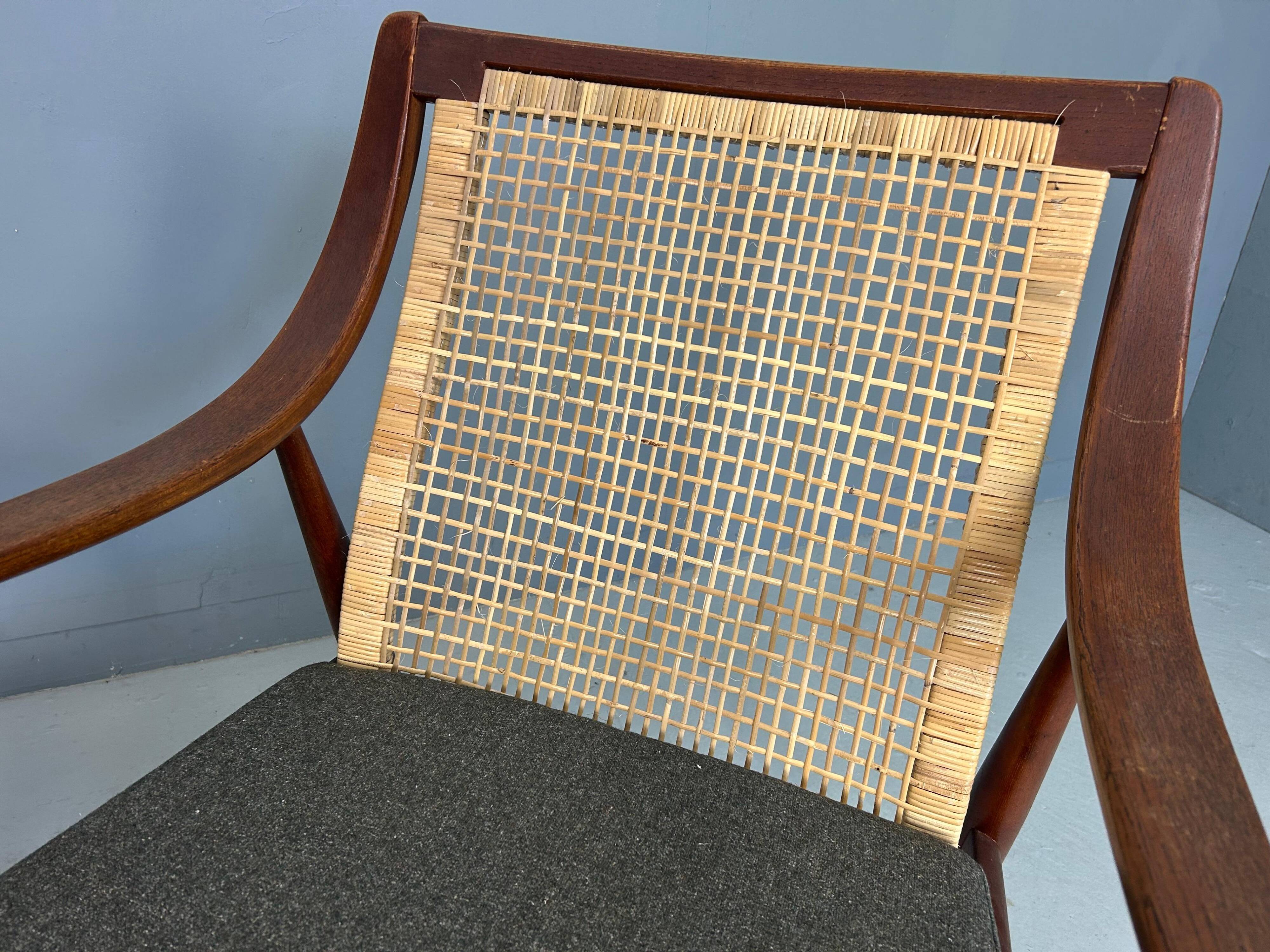 Peter Hvidt& Orla Mølgaard-Nielsen FD146 Cane Back Easy Chair, Denmark