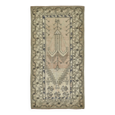 Tapis anatolien vintage turc 104 cm x 195 cm