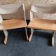 Italian chairs Due Sedie 'Canossa' by Gigi Sabadin