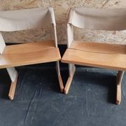 Italian chairs Due Sedie 'Canossa' by Gigi Sabadin