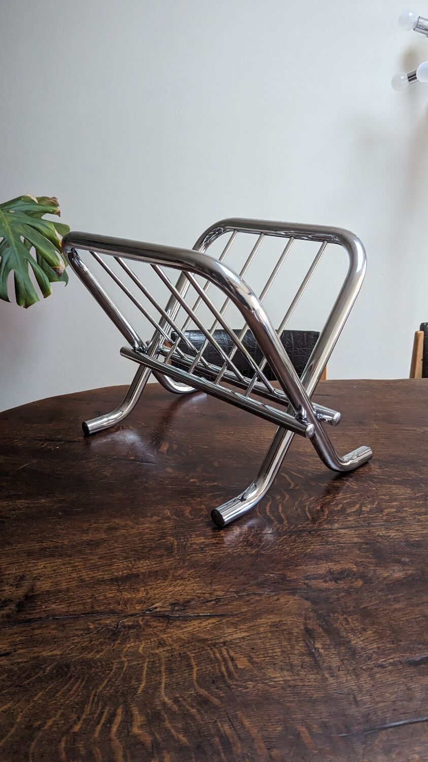 Porte revue chrome vintage