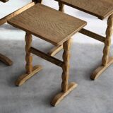 vintage nesting tables | side tables | side tables | oak