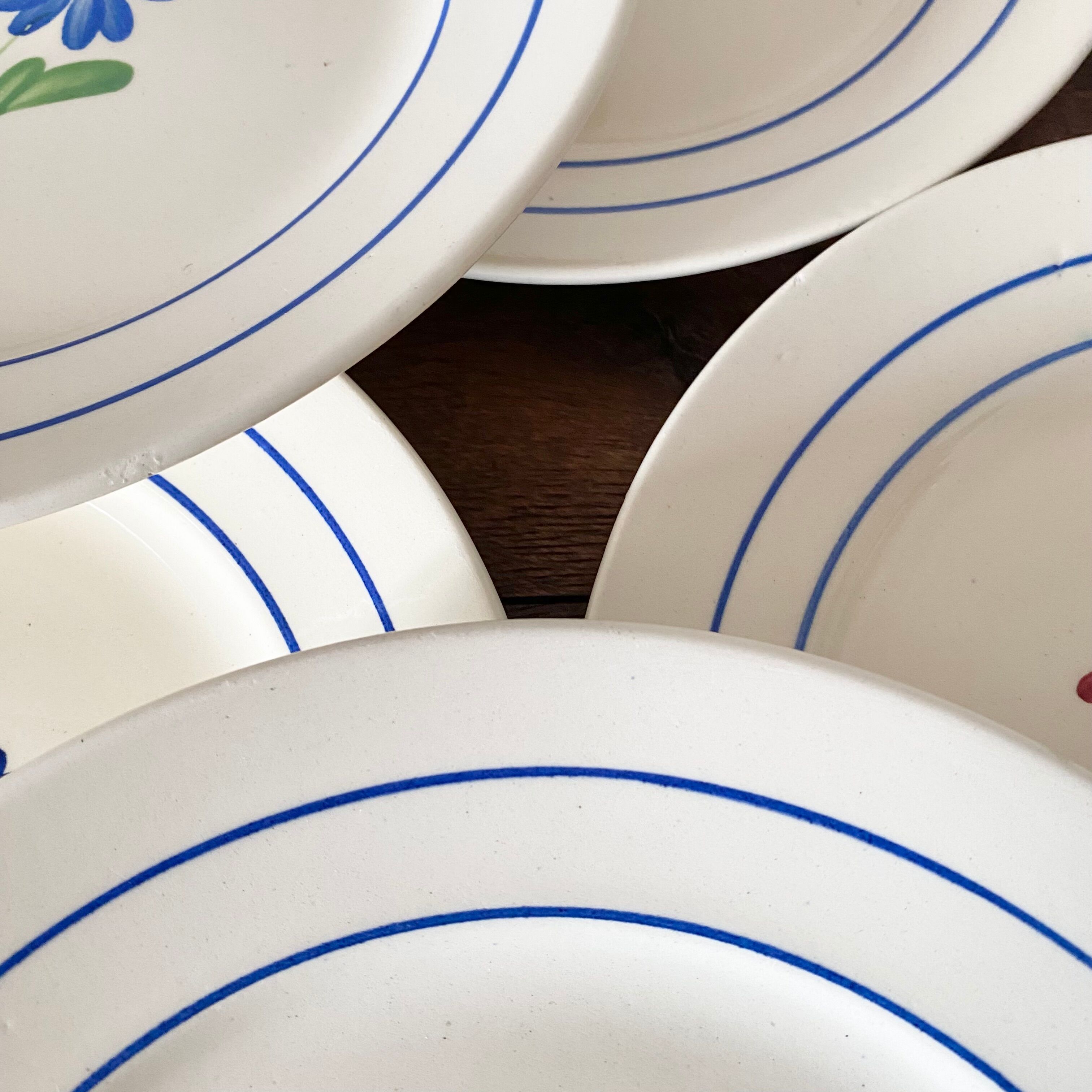 Flat plates iron earth Lunéville "Marcelle"