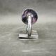 Czech Art Deco Chrome and Champagne Glass Wall Light, 1930s