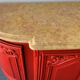 half-moon hunting furniture Louis XV Rocaille in lacquered wood