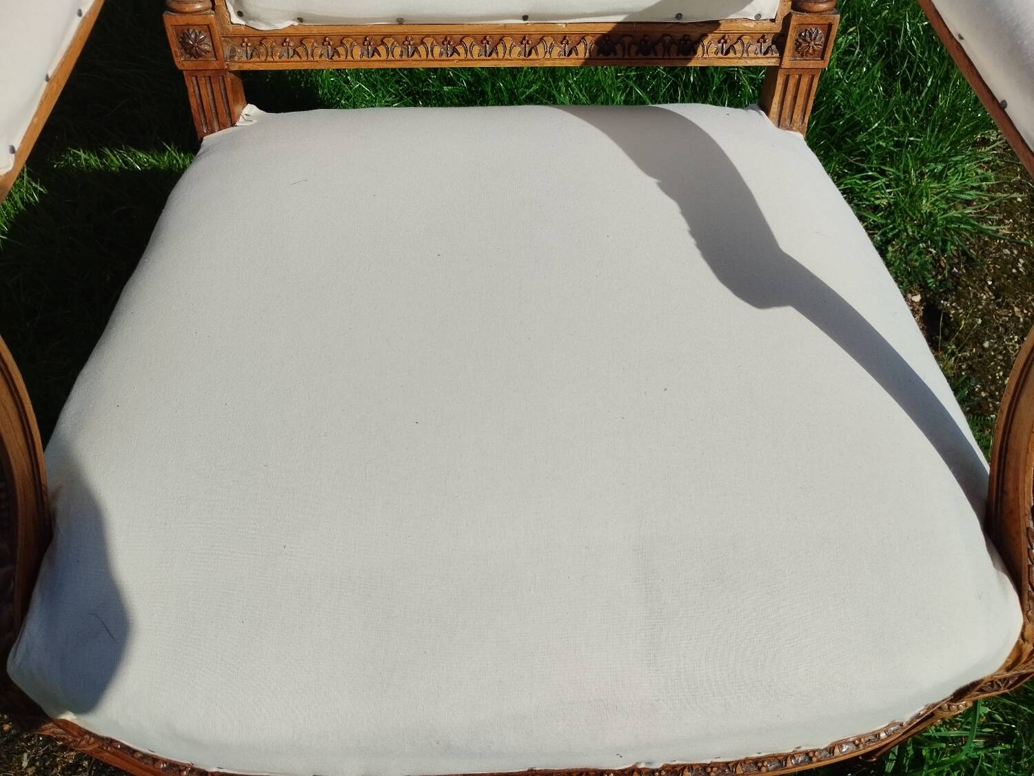 Pair of old Louis XVI style armchairs
