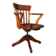 Fauteuil de bureau Américain en bois naturel