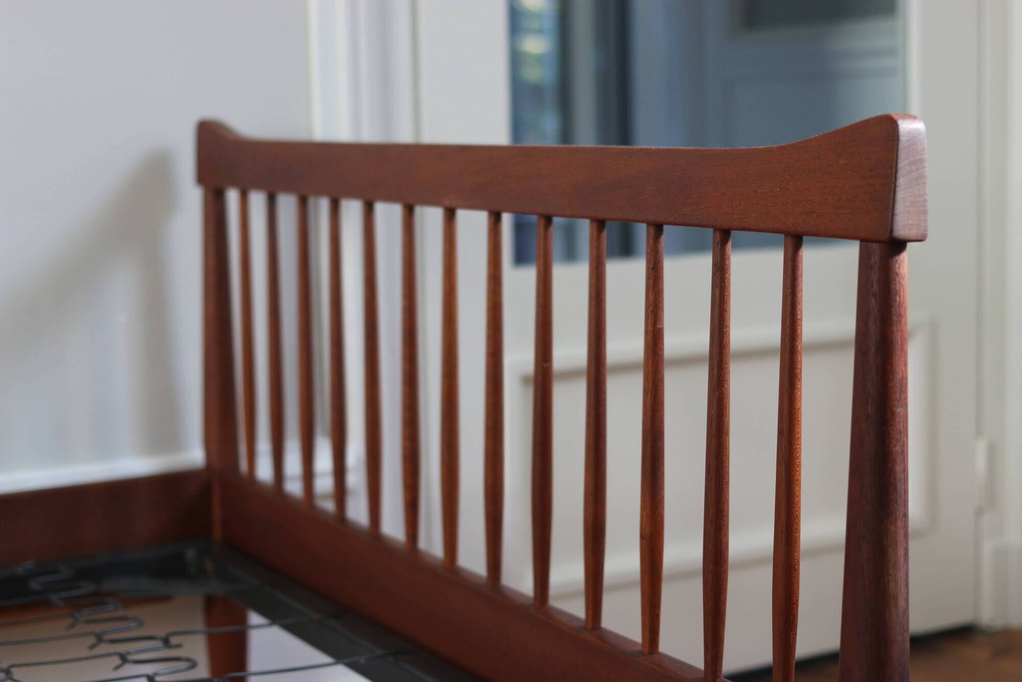 Vintage Scandinavian teak bed, Denmark 1960.