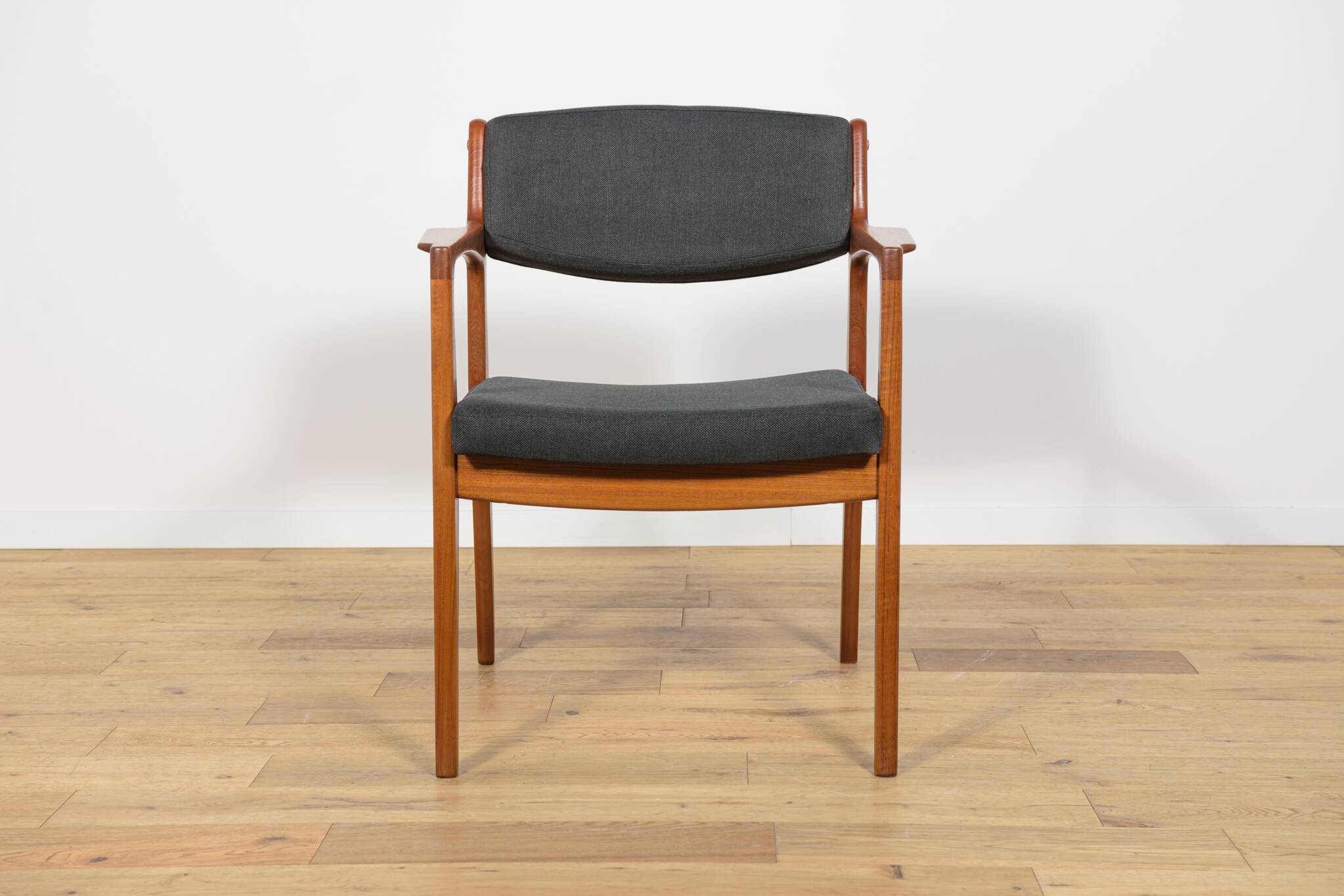 Mid-Century Teak & Leather Armchair by Erik Buck for Ørum Møbelfabrik, Denmark 1960s