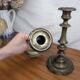 Pair of Louis XV Style Bronze Candlesticks, Late 19th Century