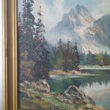 Oil on canvas signed 91 cm x 71 cm