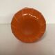 Orange blown glass vase, vintage 70s