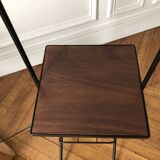 1950s-60s floor lamp with shelf and magazine holder.