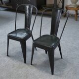 Pair of Tolix chairs by Xavier Pauchard, first edition, late 1920s