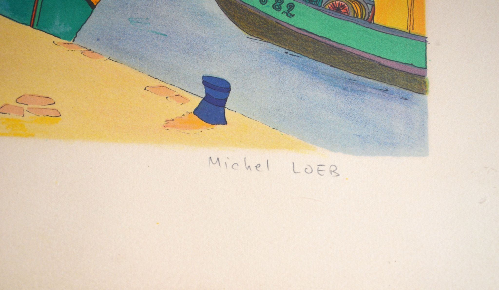Lithographie signée michel loeb