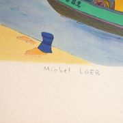 Lithographie signée michel loeb