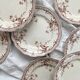 8 assiettes plates en terre de fer "Eton" Ridgways England Royal Semi Porcelain