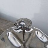 Plat présentoir en inox 1970