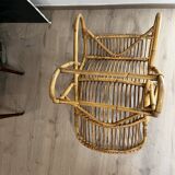 Armchair in woven wicker 1960/1970s