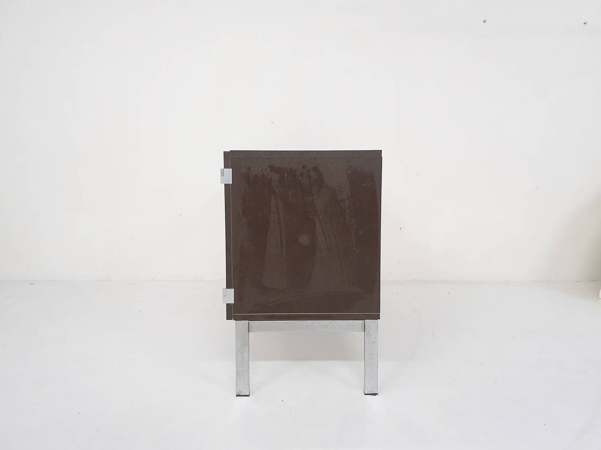 Pierre Guariche for Meurop credenza in vinyl, France 1960's