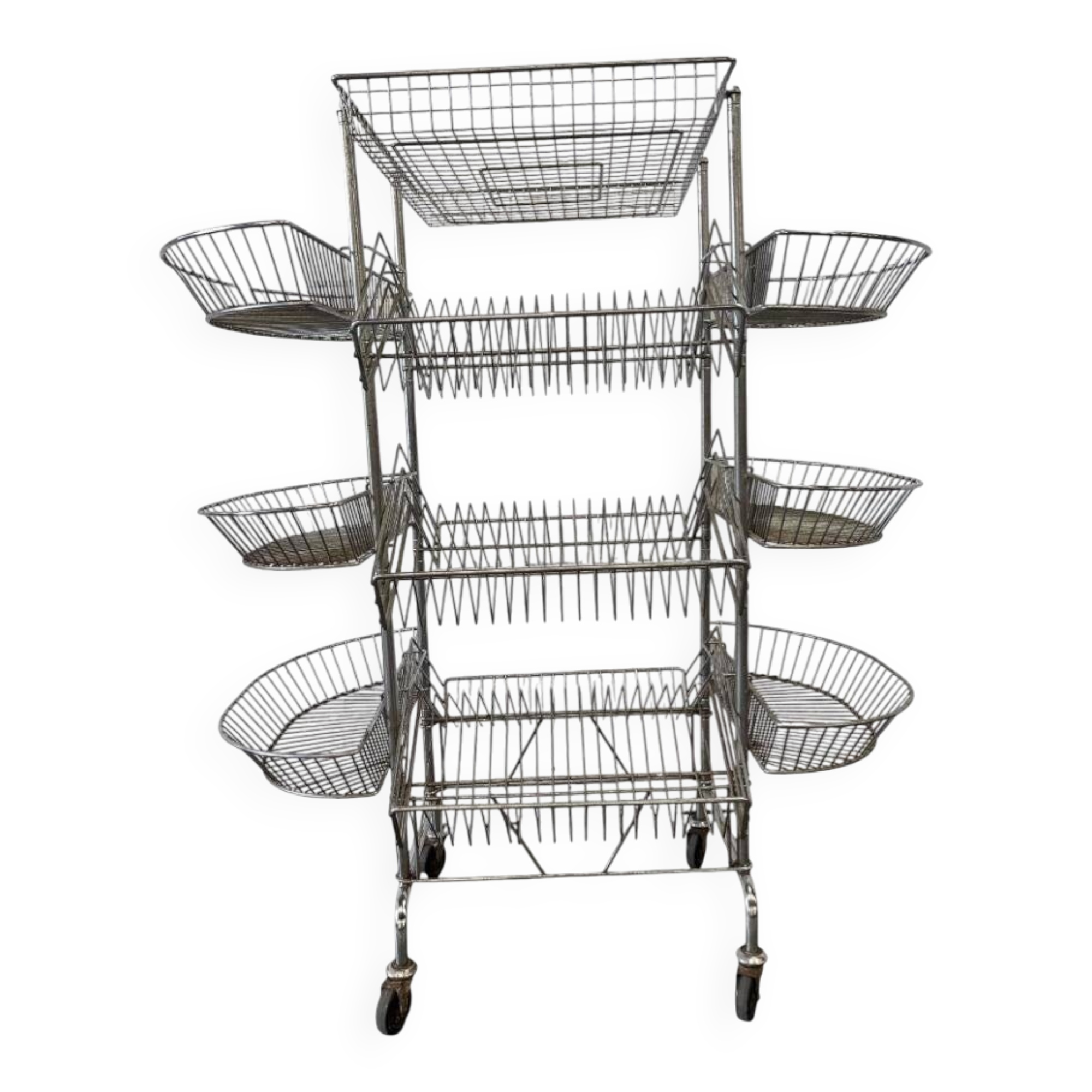 Vintage iron stand / shelf / display rack