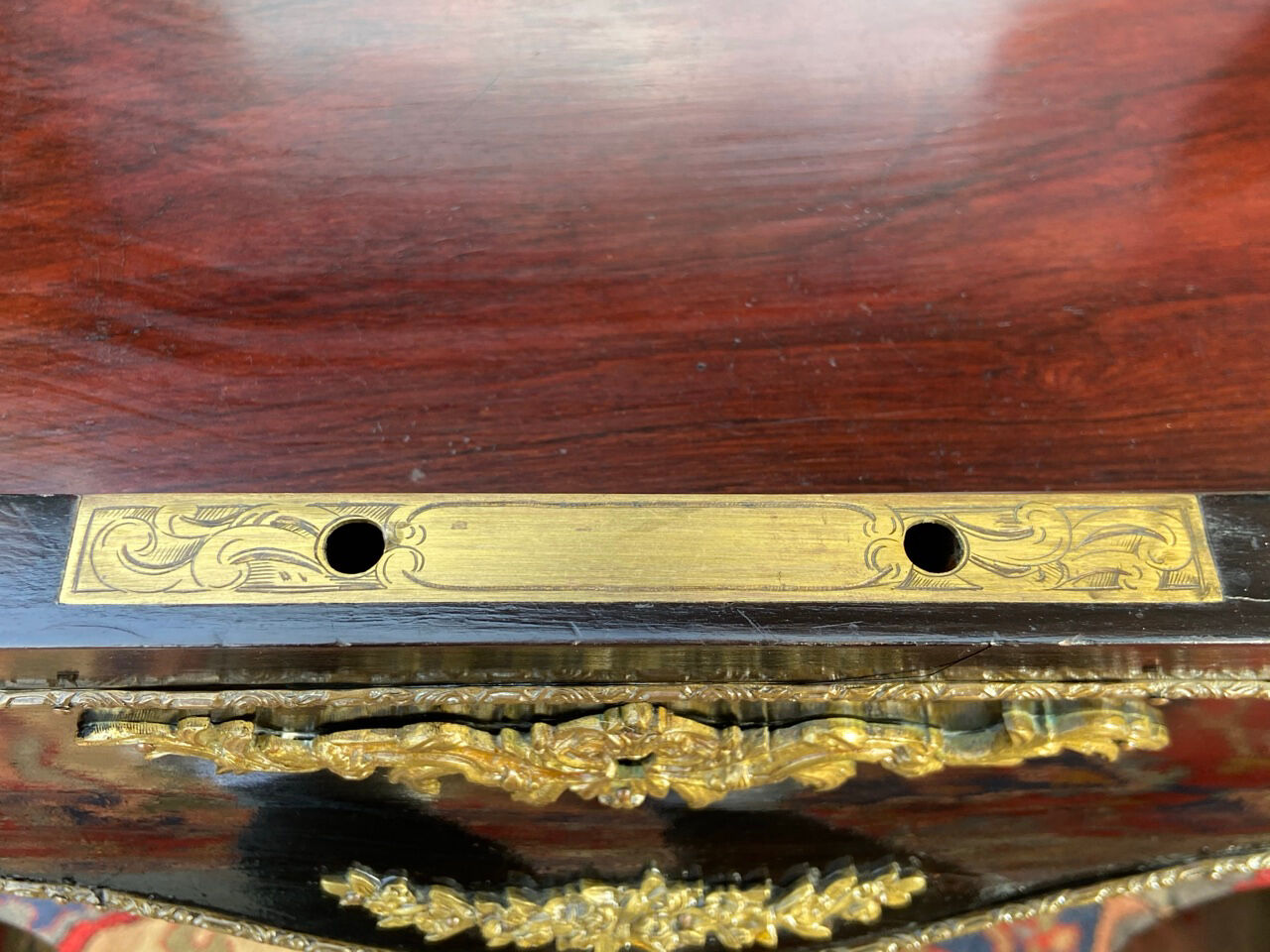Little Writing Table En Marquetry Boulle From Napoleon III era